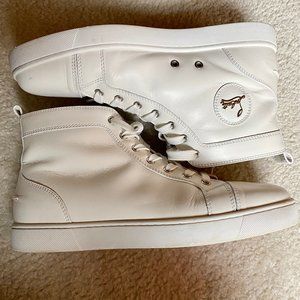Christian Louboutin White High Top Sneakers